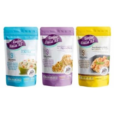 Imagem de Kit 3 Konjac: Arroz, Cabelo de Anjo, Noodles