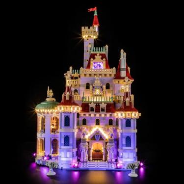 Imagem de YEABRICKS Kit de luzes LED para-43263 Disney castelo de bela e besta modelo de blocos de construção (excluindo o kit de construção)