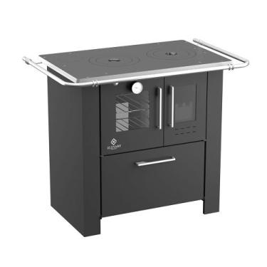 Imagem de Fogão a Lenha Cheff Preto Chapa de Ferro Fundido N01 Esq - ELEVARE IND