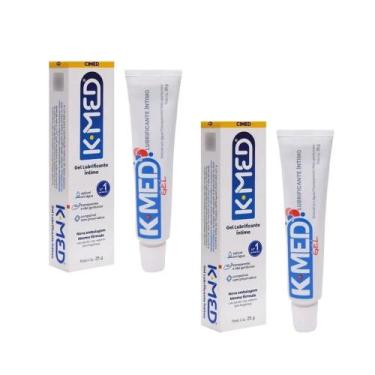 Imagem de Kit 2 Gel Lubrificante Íntimo Kmed 25 gramas base aquosa que se asseme