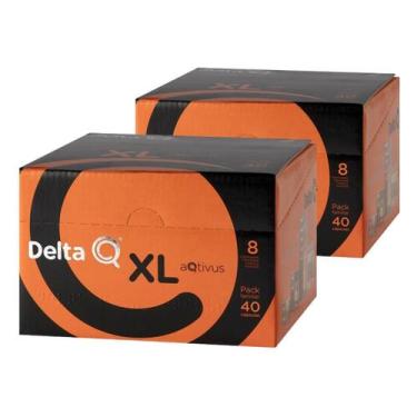 Imagem de 80 Cápsulas Delta Q Aqtivus Int. 8 Café Pack Econômico