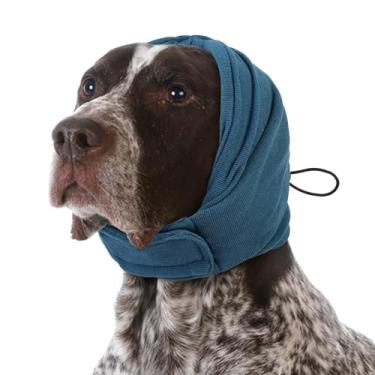 Imagem de SUNFURA Moletom com capuz calmante para cães, não agita a orelha para alívio da ansiedade, protetores de ouvido para animais de estimação, proteção contra ruído para fogos de artifício, escovação