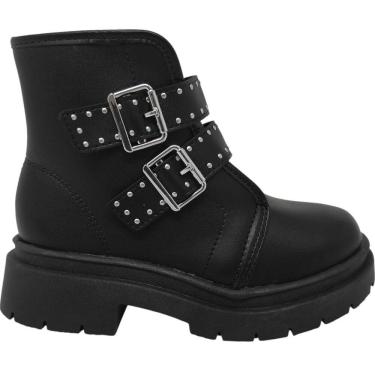 Imagem de Bota Coturno Infantil Menina Casual Dia a Dia Passeio Escola Detalhes Metalizados Molekinha 2182.114