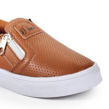 Imagem de Tênis Passeio Escolar Infantil Escola Menino Menina Sem Cadarço Calce 