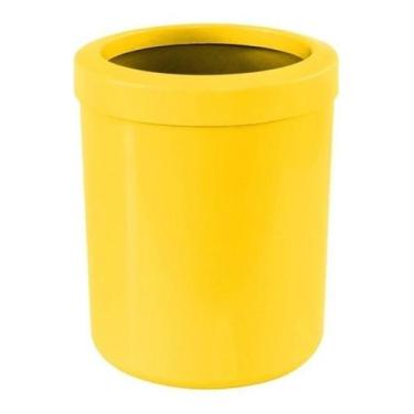 Imagem de Lixeira Com Aro Em Plástico 12 Litros Cb38 Escolha A Cor - JSN