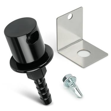 Imagem de Válvula de rolagem de ventilação do tanque de combustível com kit de suporte válvula de retenção de rolagem de montagem remota 19-174 para Holley Sniper EFI Upgrade 5/16 Mangueira Barb (preto)