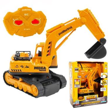 Imagem de Brinquedo Controle Remoto Mega Trucks Com Rotação De Cabine E Esteiras