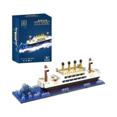 Imagem de Brinquedo De Montagem De Bloco De Construção De Navio De Cruzeiro Giga