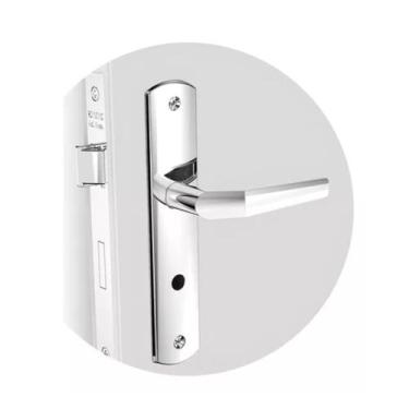 Imagem de Fechadura Banheiro Alavanca Popline Inox Soprano ESP26 40x53