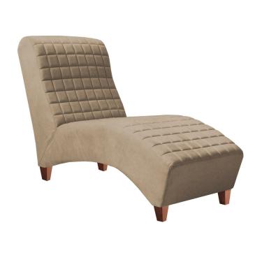 Imagem de Divã Longue Chaise Pés Madeira Freud Zari