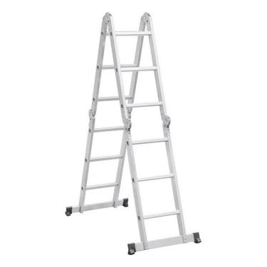 Imagem de Escada Articulada Multifuncional 4x3 Alumínio 10degraus 3,0m