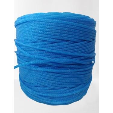 Imagem de Cabo Trançado Monofilamento 03mm Azul Tubete Com 1,50kg - KING