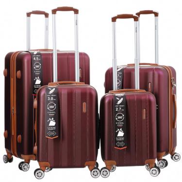 Imagem de Mala De Viagem Rígida Abs Com 4 Peças Rodinhas 360º Expansível