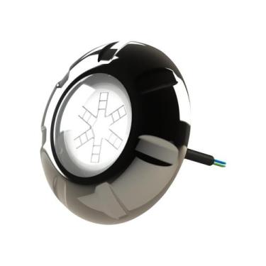 Imagem de Refletor Inox Led RGB 9W Piscina Luxpool Com Cabo 10M