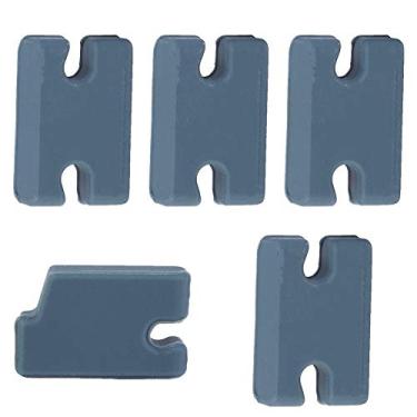 Imagem de Generic 5 PCS Surfboard Fin Compatibilidade Kit Tab Substituição de Preenchimento A Maioria das Pranchas de Surf Com Parafusos para Facilitar A Instalação de Acessórios Leves de PVC