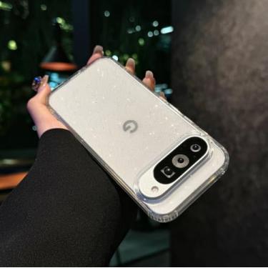 Imagem de Capa magnética feminina para Google Pixel 9 Pro XL, [efeito holográfico iridescente de mudança de cor] Capa protetora protetora fosca moderna, fina, fofa e exclusiva para Pixel 9 Pro XL