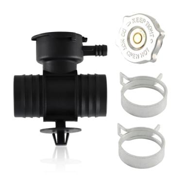 Imagem de KPALAG Pescoço de enchimento do refrigerante do radiador (com tampa de enchimento do radiador) Compatível com Chrysler 200 Sebring Caliber Dodge Avenger/Durango Dakota/Jeep Compass Patriot Substituto #: 52028810AL 52029195AK 55116901AA