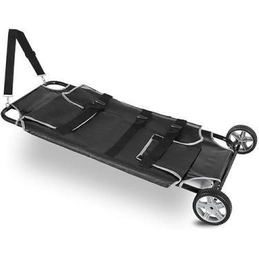 Imagem de Maca De Resgate Para Animais De Estimação Carrinho De Transporte Veterinário 250lb Max Para Animal Cão Maca De Transporte De Gato Para Cães