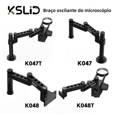 Imagem de Ajustável 360 graus Suporte De Microscópio Rotativo KSLID Com Braço Ar
