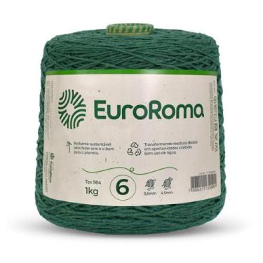 Imagem de Barbante EuroRoma Colorido Nº06 1,0Kg, VERDE MUSGO