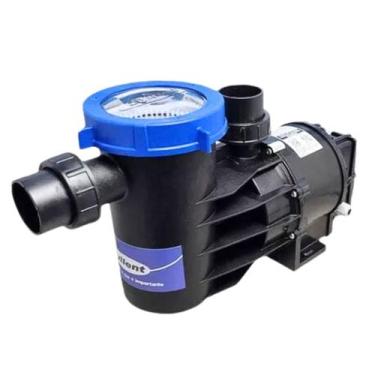 Imagem de Motobomba Piscina 1/3cv Syllent Autoescorvante Silenciosa, Preto/Azul,