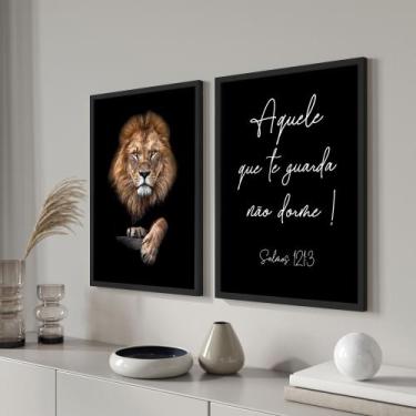 Imagem de Quadros Decorativos para Sala Cozinha Quarto com Moldura Conjunto kit 