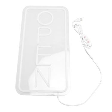Imagem de Bewinner Bright LED Neon Open Sign Open Sign Power Dimmable Neon Light for Hairdressers Beer Bars Cafe Restaurant Window Store de Varejo para Atrair Mais Clientes de Plástico Acrílico 42x22cm