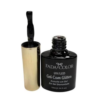 Imagem de Esmalte Gel Glitter Laranja Fada Color 40  10ml