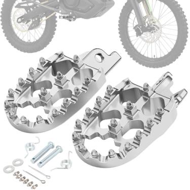 Imagem de IUVWISN Apoios Para Os Pés De Motocicleta, Pedal Descanso Mais Largo Cnc Mini Bicicleta Elétrica Rawrr Mantis X 48V Prata