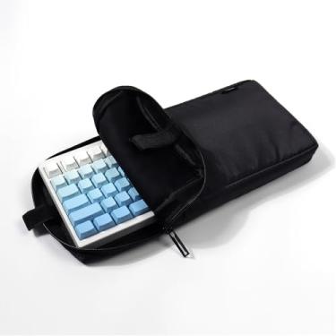 Imagem de Sumgsn- Capa de teclado 75%, capa de teclado mecânico, bolsa protetora de teclado à prova d'água e de choque, bolsa de transporte de viagem macia para teclado mecânico de 75 teclas