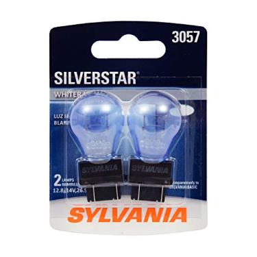 Imagem de SYLVANIA - Mini lâmpada SilverStar 3057 - Luz mais brilhante e mais branca, ideal para luzes diurnas (DRL) e luzes de back-up/ré (contém 2 lâmpadas)