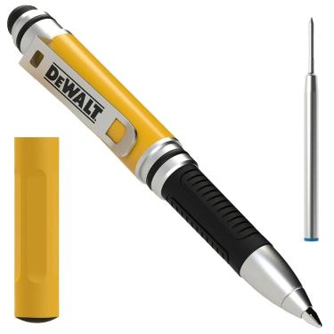 Imagem de Caneta Stylus DEWALT 3 em 1 de bolso com cartuchos de tinta