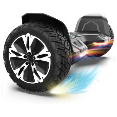 Imagem de Hoverboard Off Road com Alto Falante Bluetooth, Luz LED, 220v, GYROOR, Preto