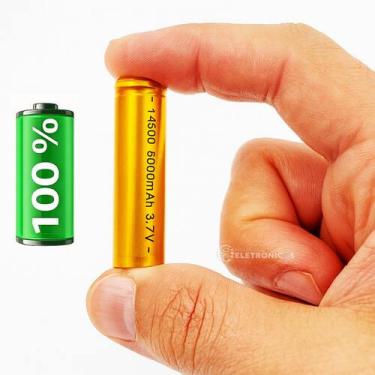 Imagem de Bateria Recarregável 14500 3.7V 5000mAh Longa Duração para Aparelhos E