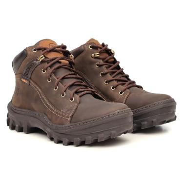 Imagem de Coturno Masculino Couro Country Força Bruta Zebu Original Mustang Graxo (GRAXO, BR, Adulto, Numérico, 43)