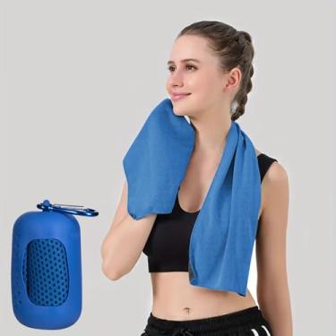 Imagem de Toalha refrescante, toalha macia, toalha de gelo para ioga, esportes, corrida, treino, acampamento, fitness e mais atividades