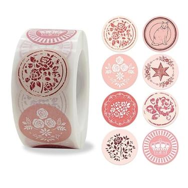 Imagem de 500 peças de adesivos de 6 cm Thank You for Supporting My Small Business Etiquetas redondas pretas selos autoadesivos à prova d'água para embalagem de envelopes caixas pedidos sacos de presente