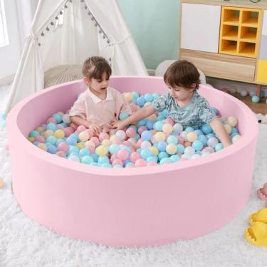 Imagem de Poço de bolas de espuma SHJADE 120x35 cm, cercadinho infantil grande, 