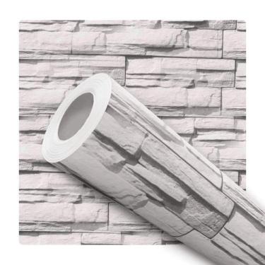 Imagem de Papel De Parede Adesivo Lavável Sala Canjiquinha Efeito 3D Cinza - Del