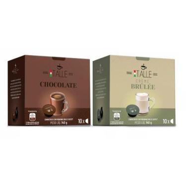 Imagem de Cápsula Dolce Gusto Chocolate Creme Brûlée Café Italle 20 Und
