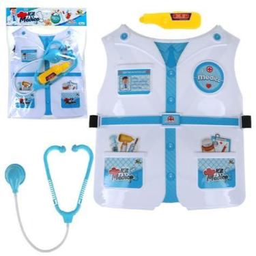 Imagem de Brinquedo Colete Meninos Kit Médico Infantil Com 2 Acessório - Art Bri
