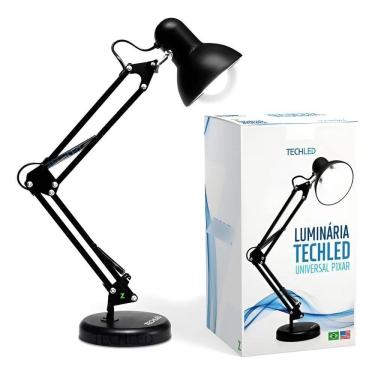 Imagem de Luminaria De Mesa Abajur Techled Articulavel Home Office Est