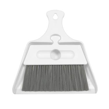 Imagem de MBJelir Conjunto de mini vassoura e pá de lixo – Conjunto de vassoura pequena ultrafina e pá de lixo para espaços apertados, frigideira compacta e mini vassoura de mão, limpeza sem esforço com design