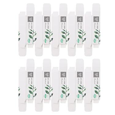 Imagem de Caixas de embalagem de batom moda dobrável portátil vazia diy caixas de papel de batom para presentes cosméticos pequenos óleos essenciais papelão 7x2x2cm 10 unidades