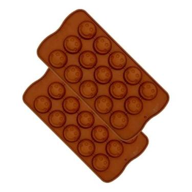 Imagem de Kit Forma Em Silicone Emoji Smile Carinha Feliz 2 Unidades - Ke Home