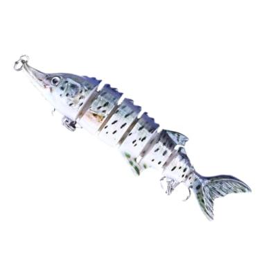 Imagem de Iscas de em água salgada - Isca de realista 3D multiarticulada para mergulho profundo - Equipamento flutuante para expedições, offshore,