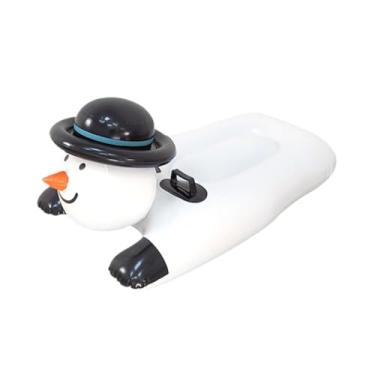 Imagem de YIJU Boia de neve inflável para esqui ao ar livre, argola de esqui inflável, trenó de neve reforçado para família e crianças, presente para trenó ao ar