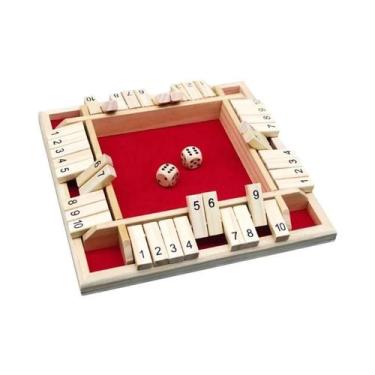 Imagem de Jogo De Tabuleiro De Dados Aritméticos De Madeira Para 4 Jogadores, Jo