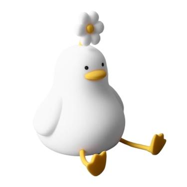 Imagem de aqxreight Flor Pato Luz Noturna Fofa Luz Pato 1200mAh Recarregável Lâmpada Fofa para Crianças Meninos Meninas Mulheres Quartos Sala de Estar Decoração Kawaii Iluminação e Terceira Iluminação