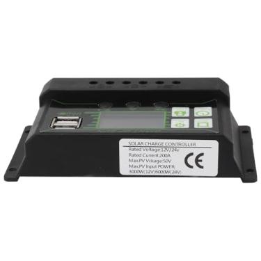Imagem de Generic Regulador Solar de Porta USB Dupla Com Display LCD para Painéis Solares - Parâmetros Ajustáveis ​​de Controle de Carga e Descarga - Regulador de Bateria do Painel Solar para Atividades Ao Ar